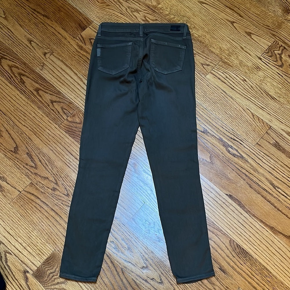 PAIGE Women’s Army Green Verdugo Ankle Jeans Size 28