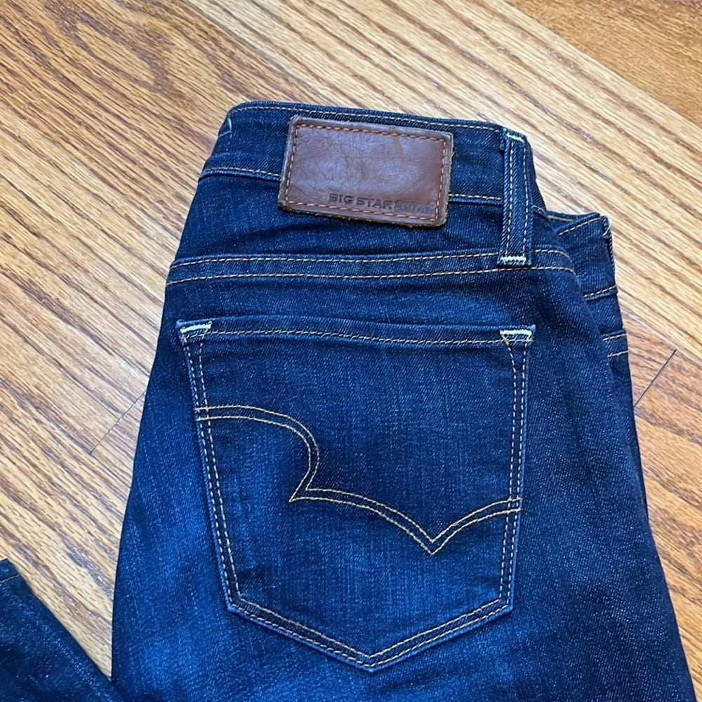Big Star 1974 Women’s Blue Alex Mid Rise Skinny Jeans Size 28