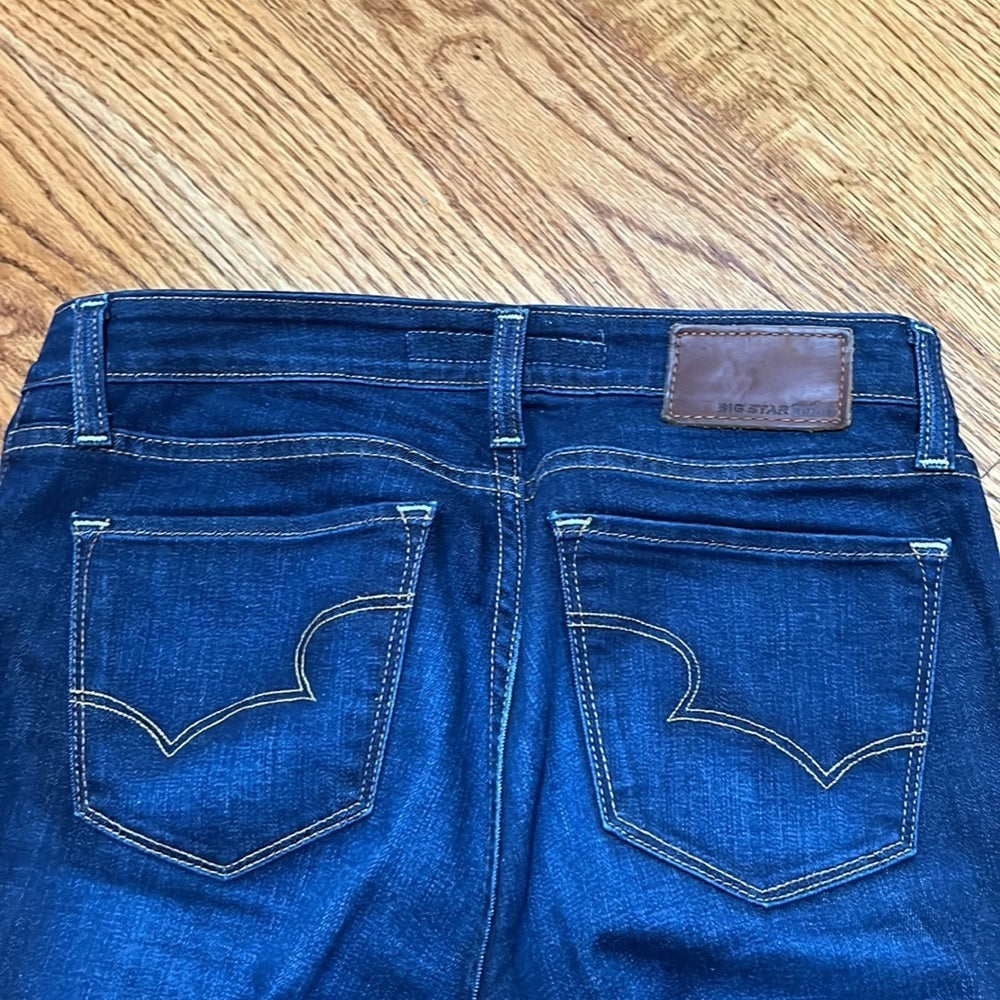 Big Star 1974 Women’s Blue Alex Mid Rise Skinny Jeans Size 28