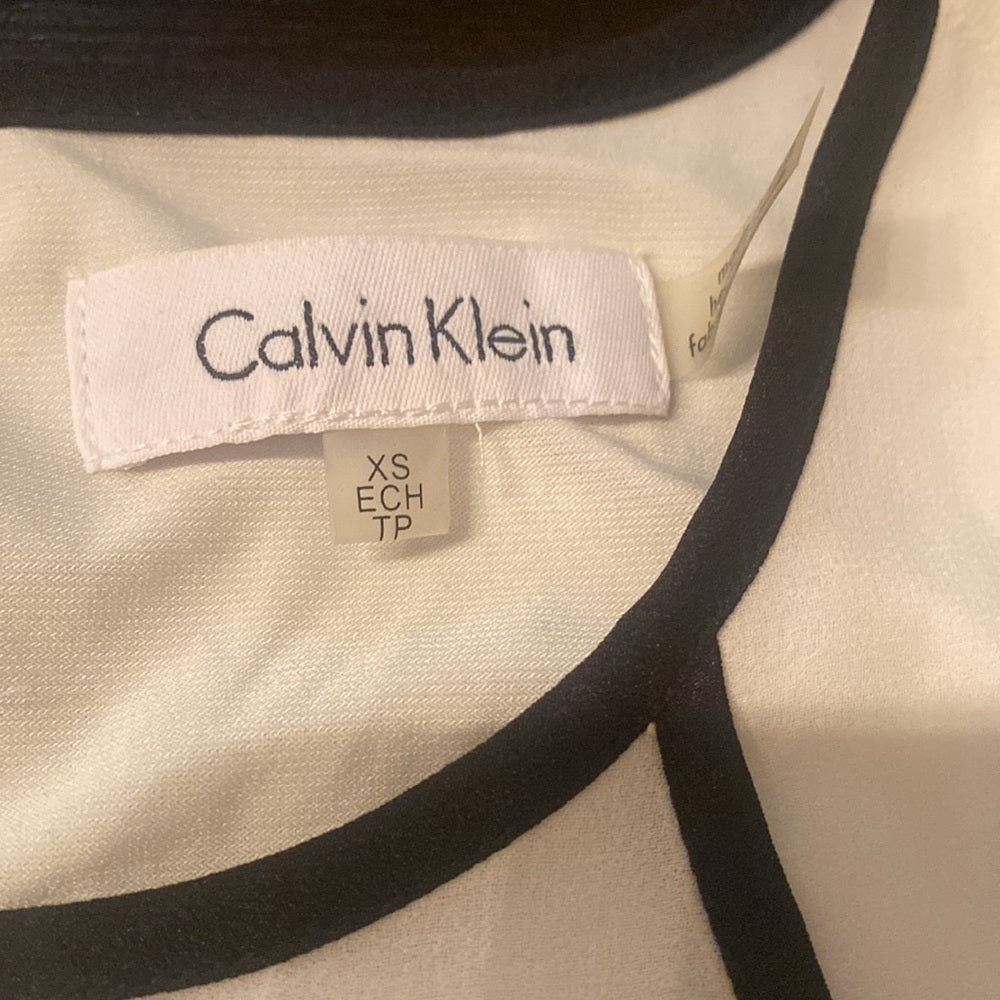 Calvin Klein Women’s XS Black and White Dress