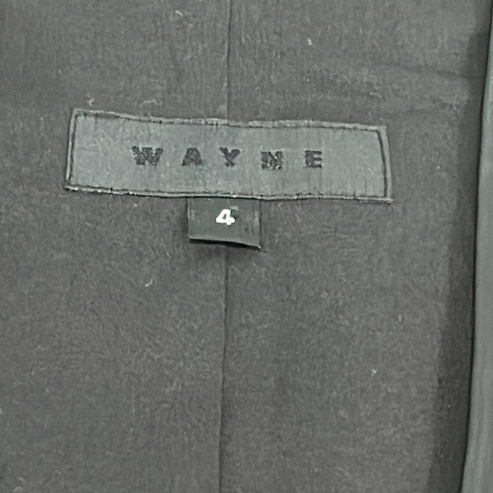 Wayne Women’s Black Leather Vest Size 4
