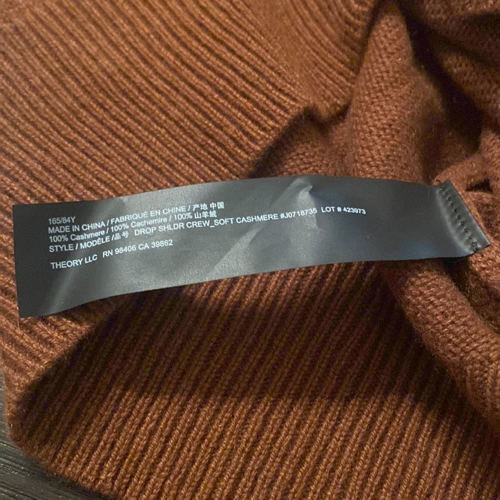NWT Theory Women’s Small Brown Sweater