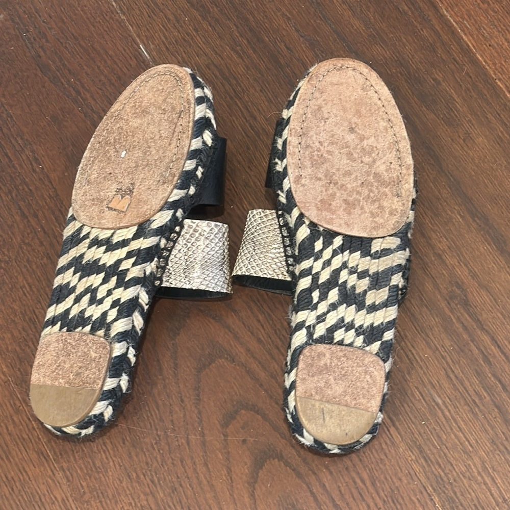 Proenza Schouler Leather Espadrilles Flat Sandals Size 8