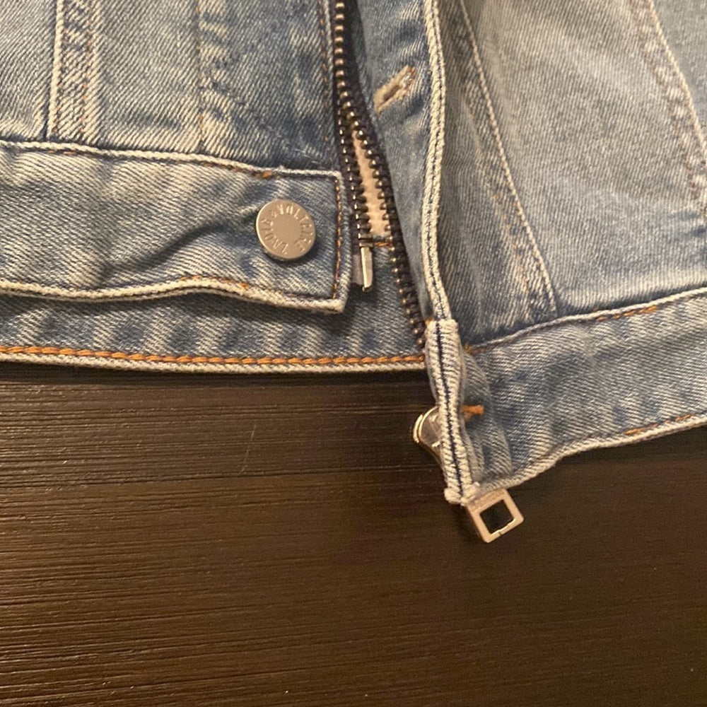 NWT Zadig & Voltaire Women’s Graphic Vest Jean Jacket