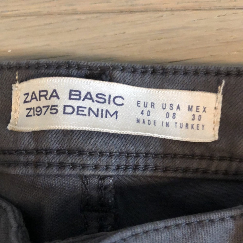 Zara Women’s Grey Skinny Jeans Size 8 Eur 40