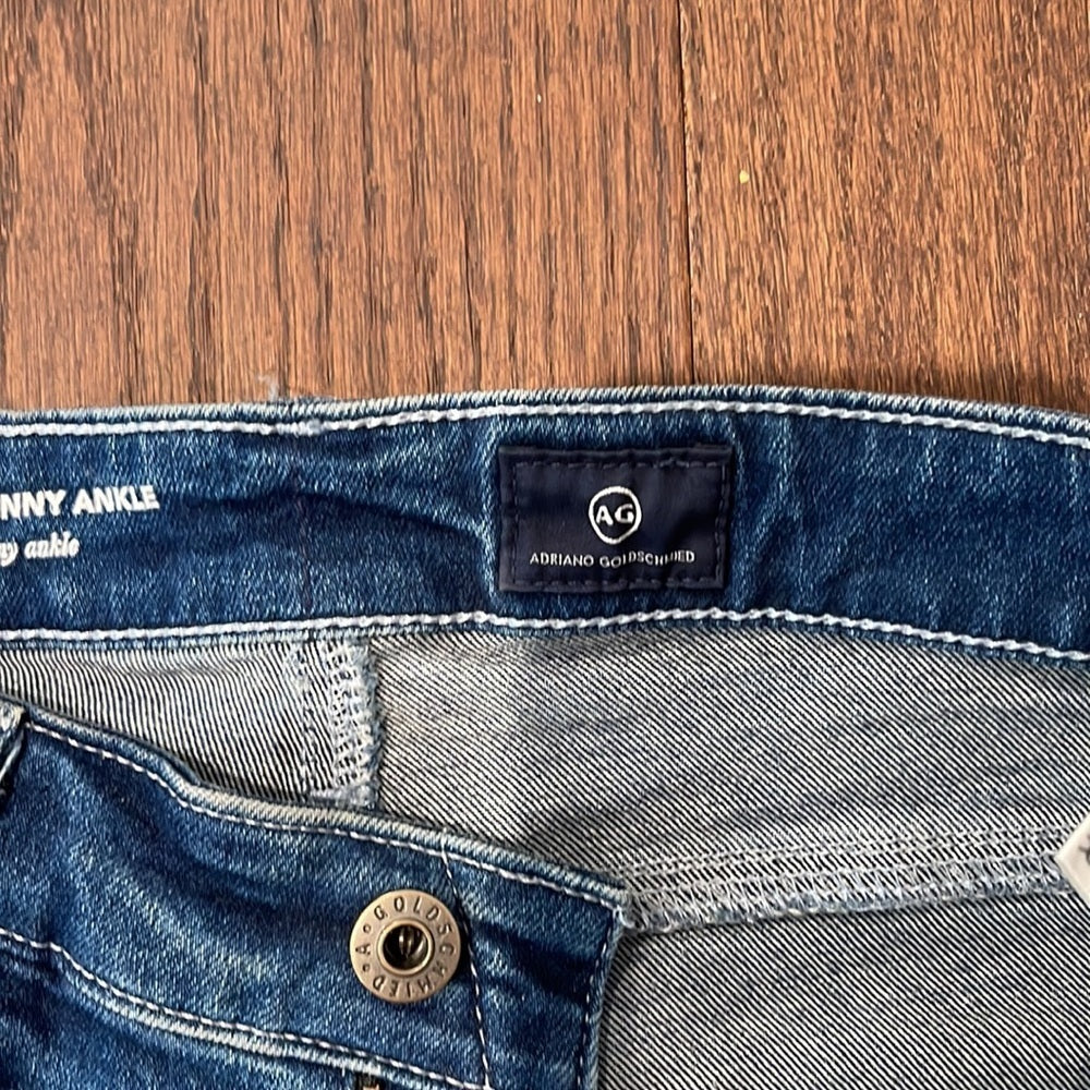 AG Women’s Blue Skinny Jeans Size 27R