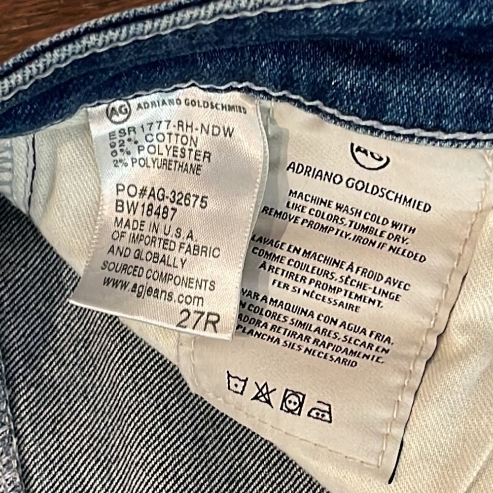 AG Women’s Blue Skinny Jeans Size 27R