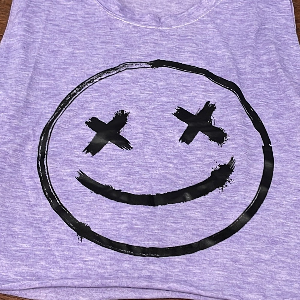 Girls Purple Tank Top Size Large