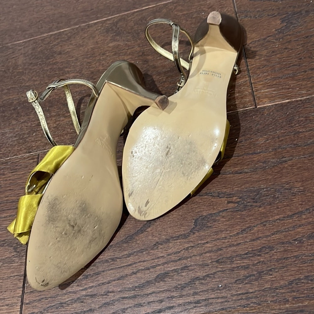 J. Crew Gold Sandals Size 8.5