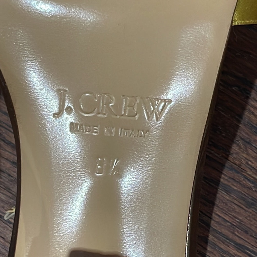 J. Crew Gold Sandals Size 8.5