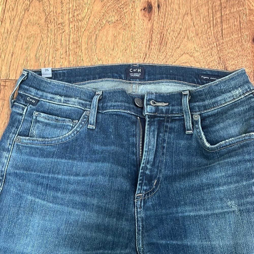 Citizens of Humanity Woman’s Agnes Midrise Slim Straight Jeans Size 25