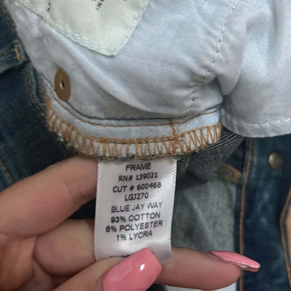 Frame Denim Woman’s Le Garçon Blue Jeans Size 26