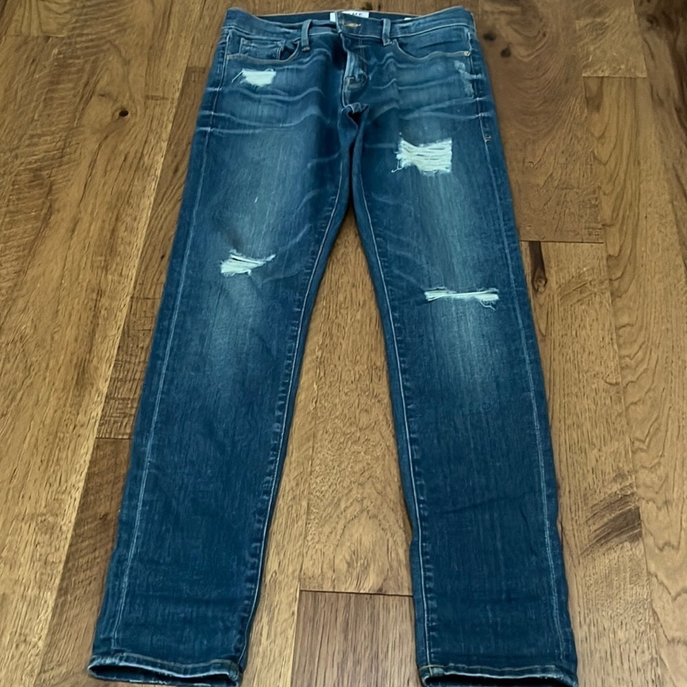Frame Denim Woman’s Le Garçon Blue Jeans Size 26