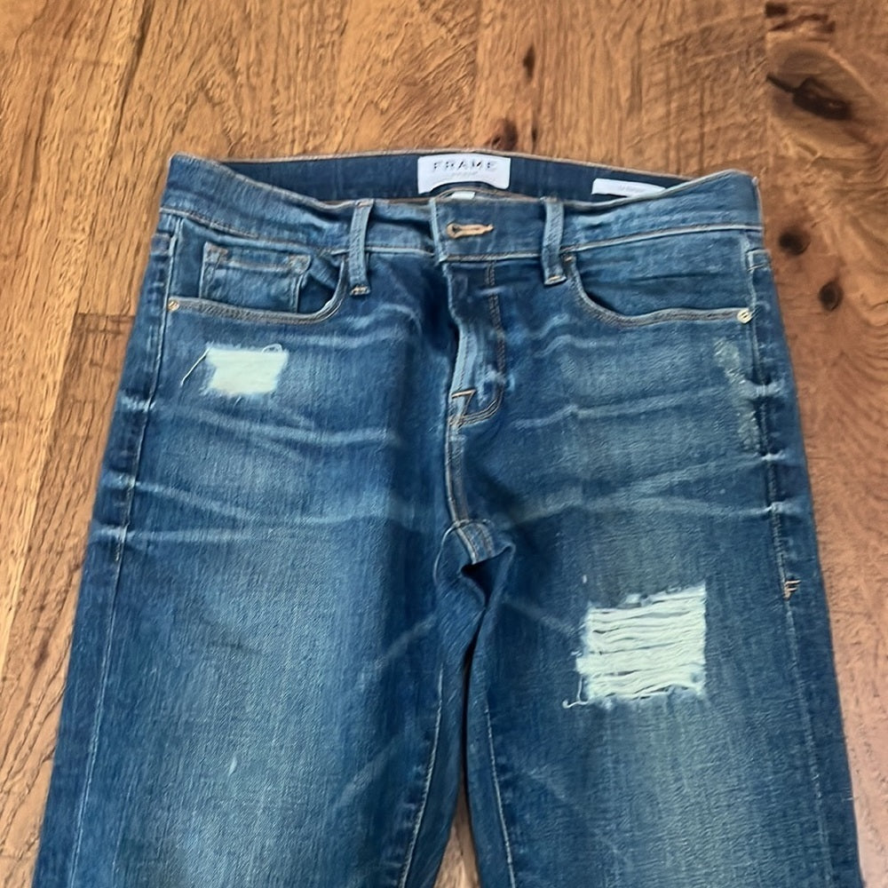 Frame Denim Woman’s Le Garçon Blue Jeans Size 26