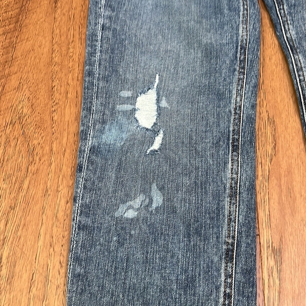 NWT Fidelity Woman’s AXL Crop Painterly Jeans Size 25