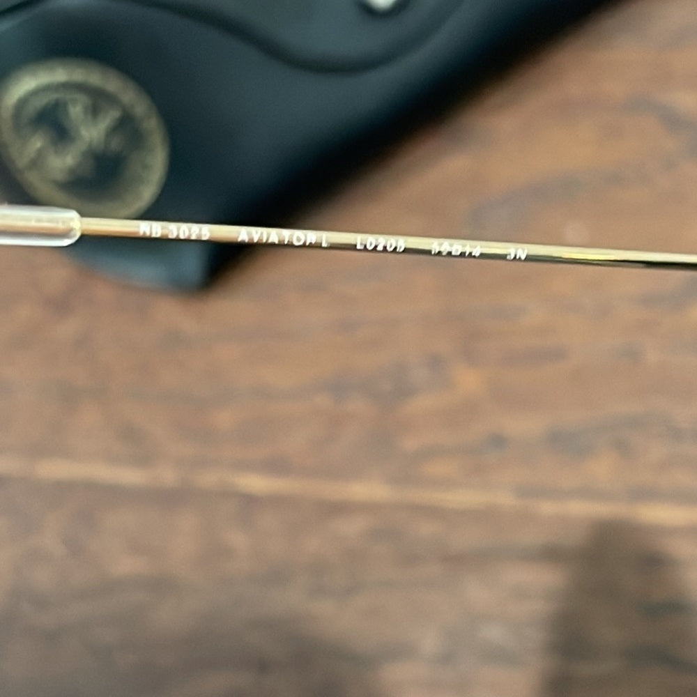 Ray Ban Aviator Sunglasses Gold