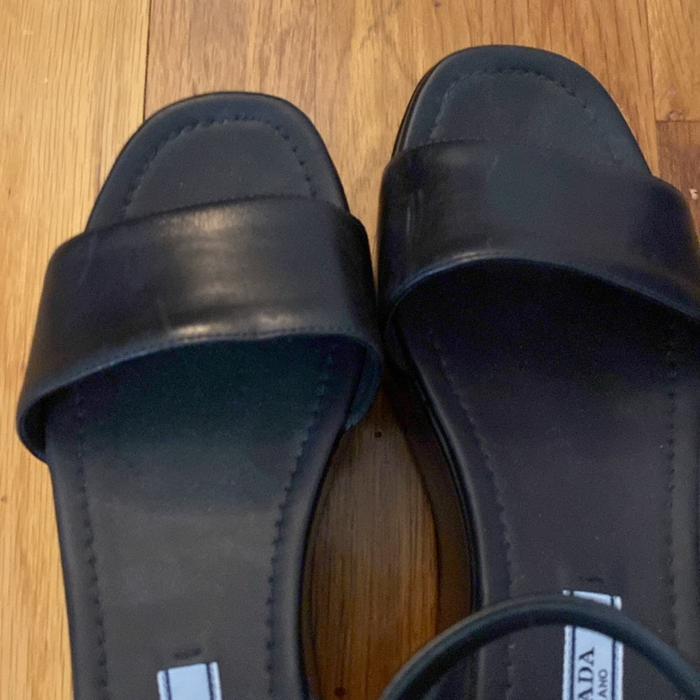 Prada Women’s Black Platform Sandals Size 37
