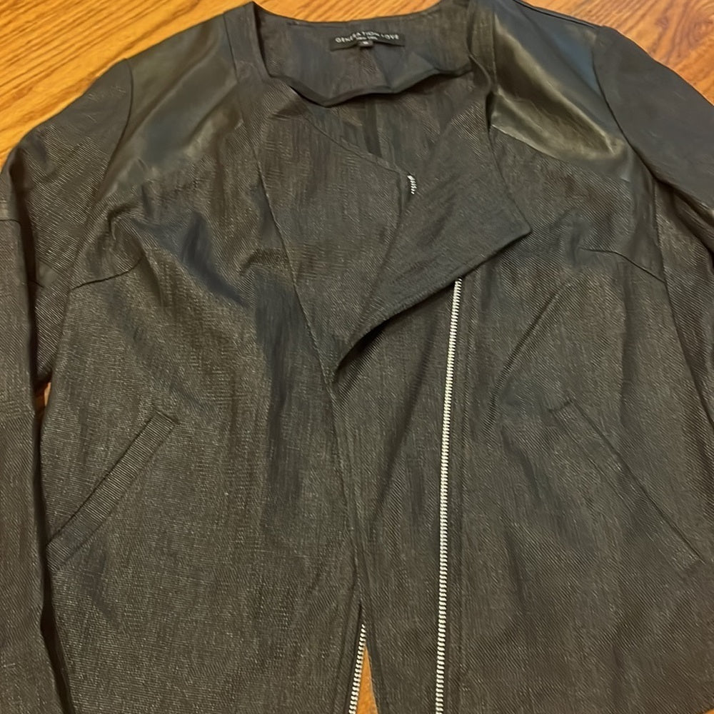 Generation Love Woman’s Black High Low Jacket Size M