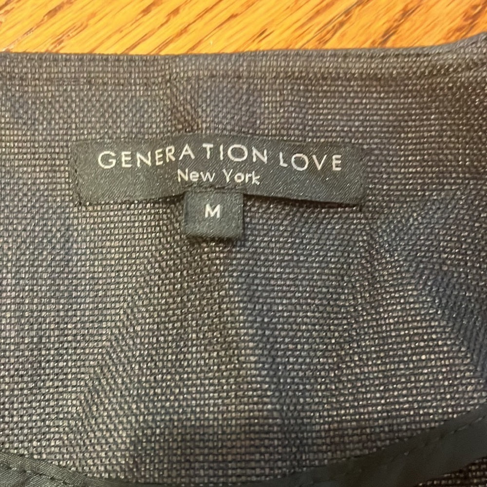 Generation Love Woman’s Black High Low Jacket Size M