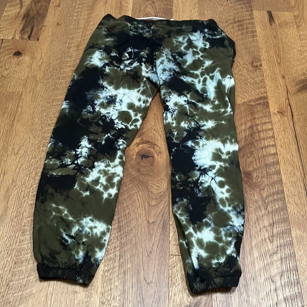 Electric & Rose Women’s Green and Blue Tie Dye Joggers Size M