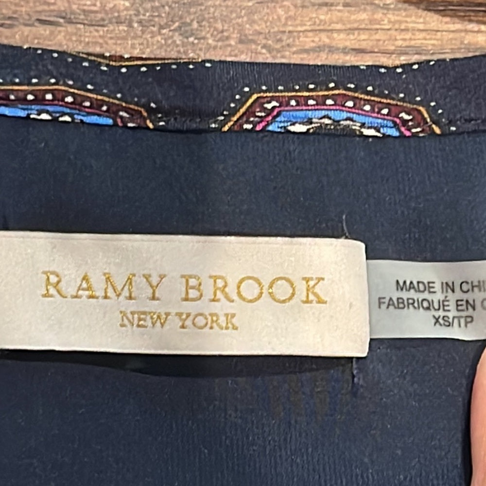 Ramy Brook Women’s Navy Long Sleeve Dress Size XS