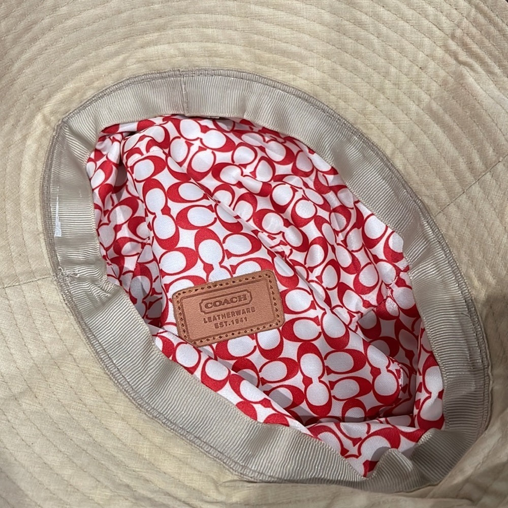 Coach Bucket Hat in Tan Size P/S