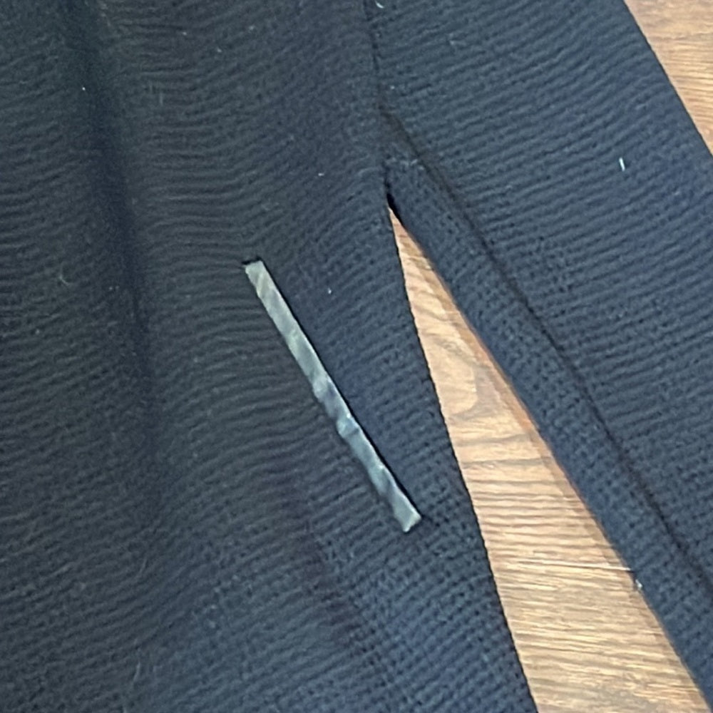 Generation Love Black Open Jacket with Leather Trim Size Large