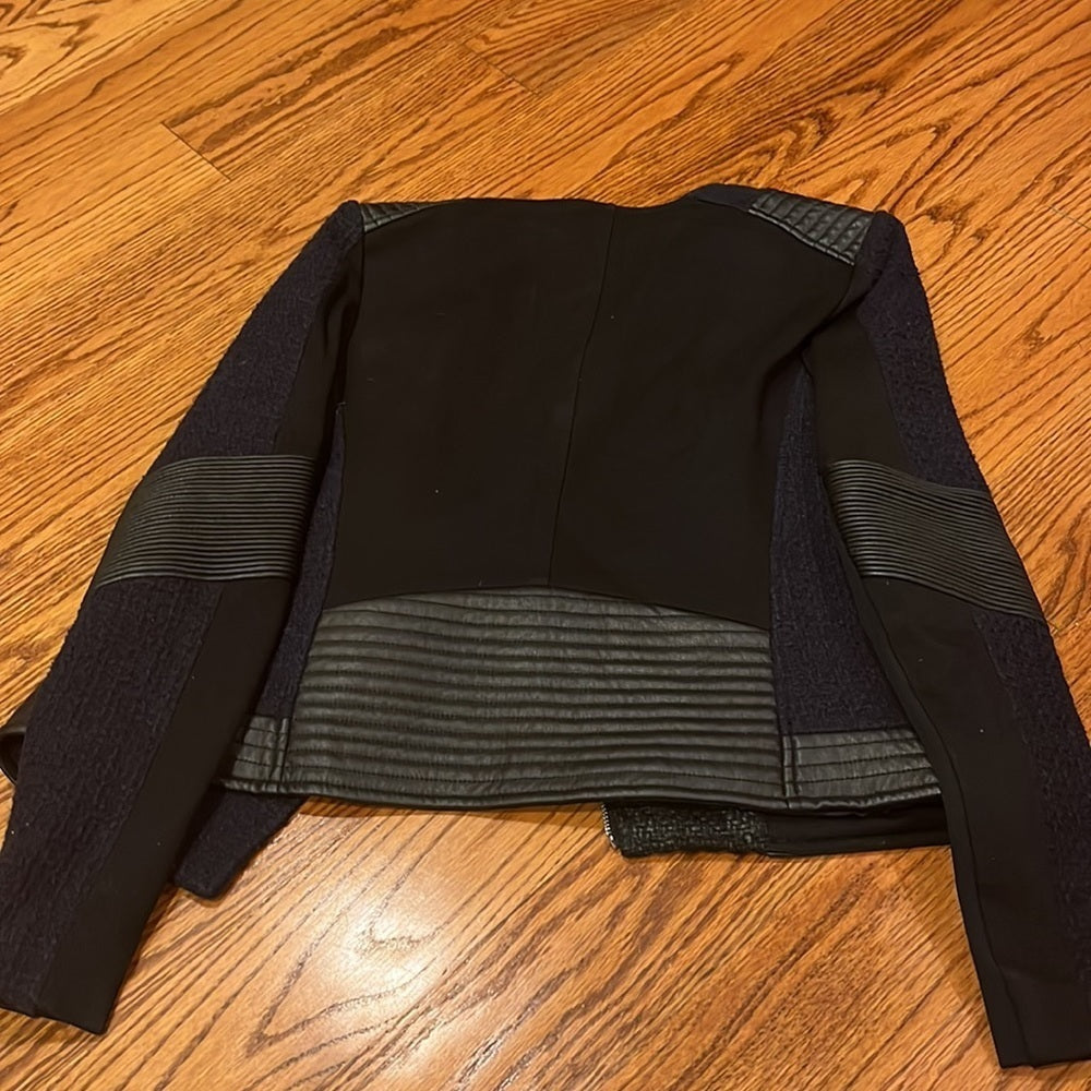 Rebecca Taylor Woman’s Navy Blue and Black Jacket Size 4