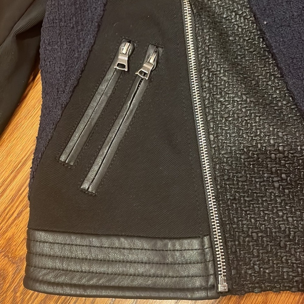 Rebecca Taylor Woman’s Navy Blue and Black Jacket Size 4