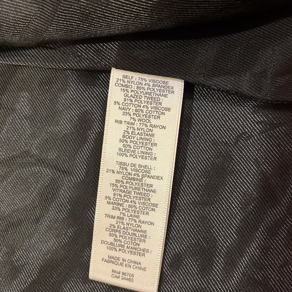 Rebecca Taylor Woman’s Navy Blue and Black Jacket Size 4