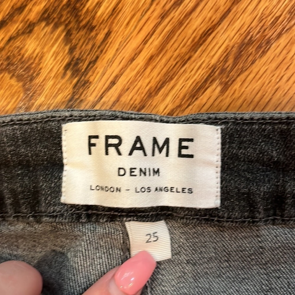 Frame Denim Woman’s Le Boot Light Black Jeans Size 25