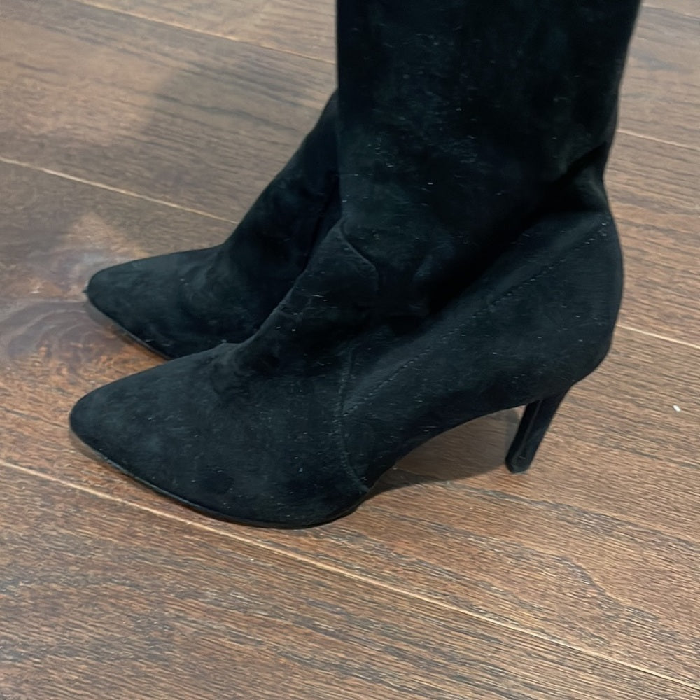 Joie Tall Black Suede Boots Size 36 / 6