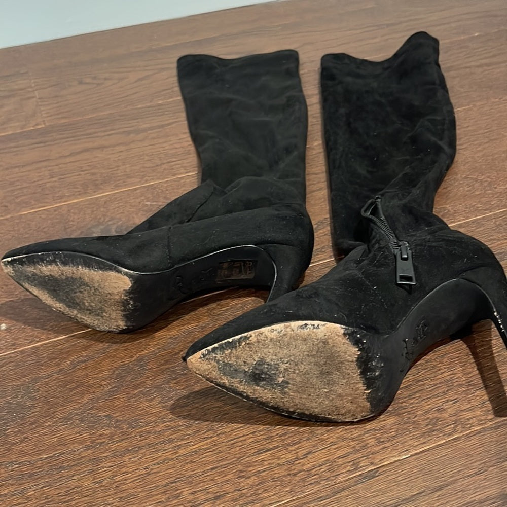 Joie Tall Black Suede Boots Size 36 / 6