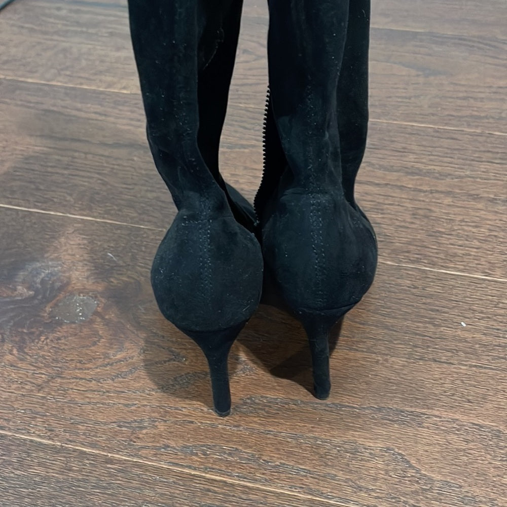 Joie Tall Black Suede Boots Size 36 / 6