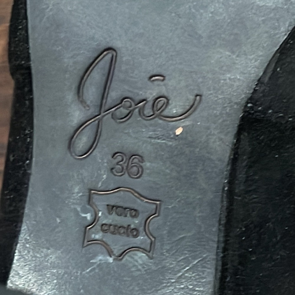 Joie Tall Black Suede Boots Size 36 / 6