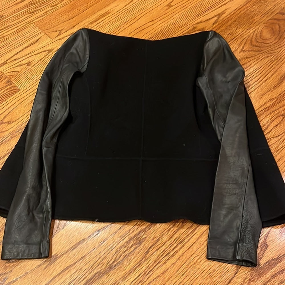 Vince Woman’s Wool and Leather Jacket Size S