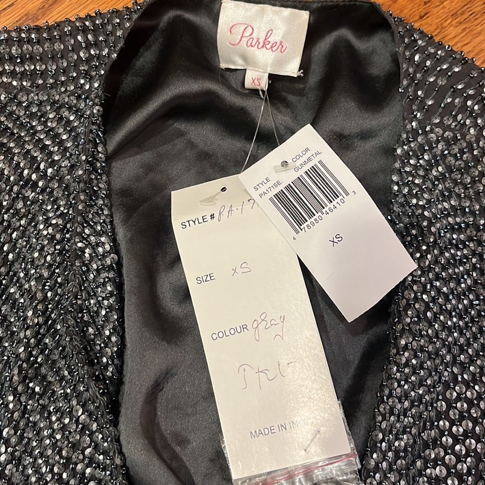 NWT Parker Woman’s Gunmetal Cardigan/Jacket Size XS