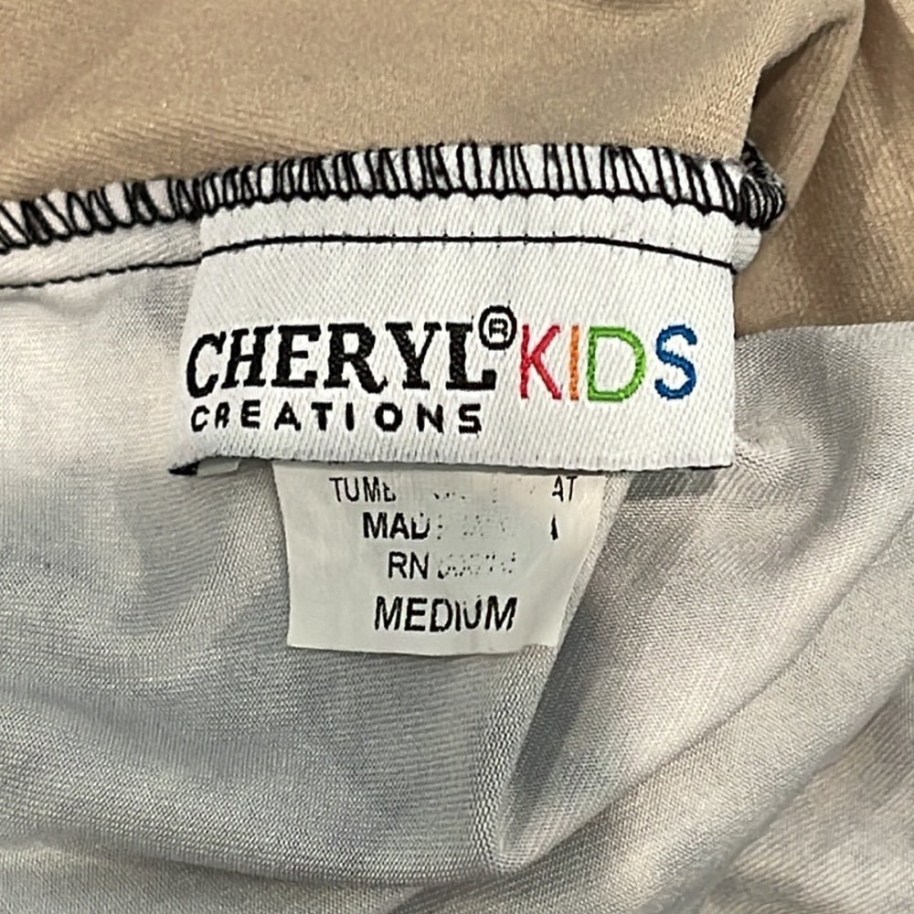 Cheryl Kids Girls Black and White Bathing Suit Size Medium