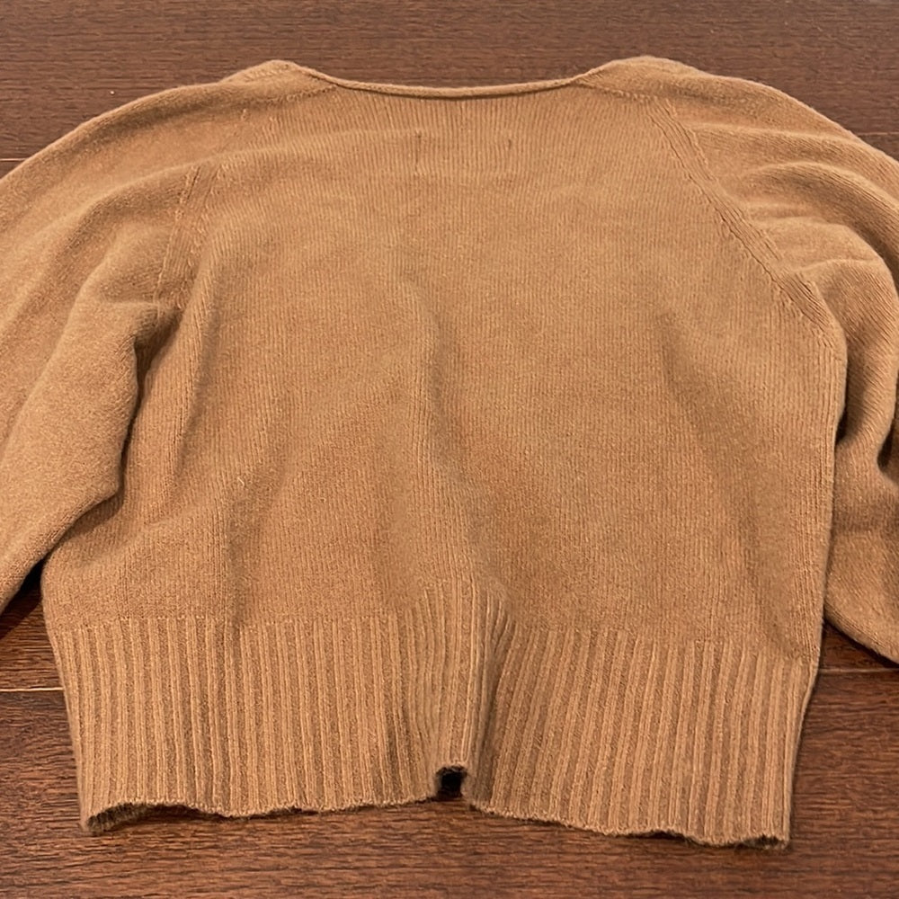 Apparis Brown/Camel Cardigan Sweater Size Small