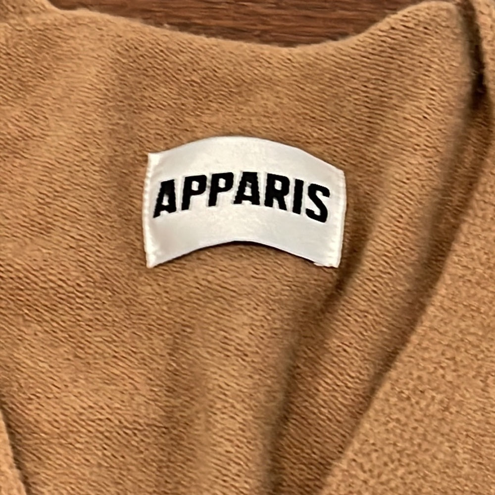 Apparis Brown/Camel Cardigan Sweater Size Small