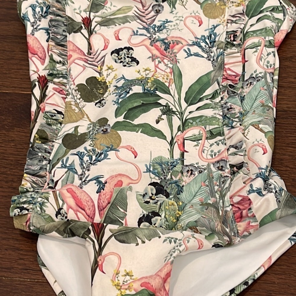 Nwt OndadeMar Girls One Piece Bathing Suit Size 4