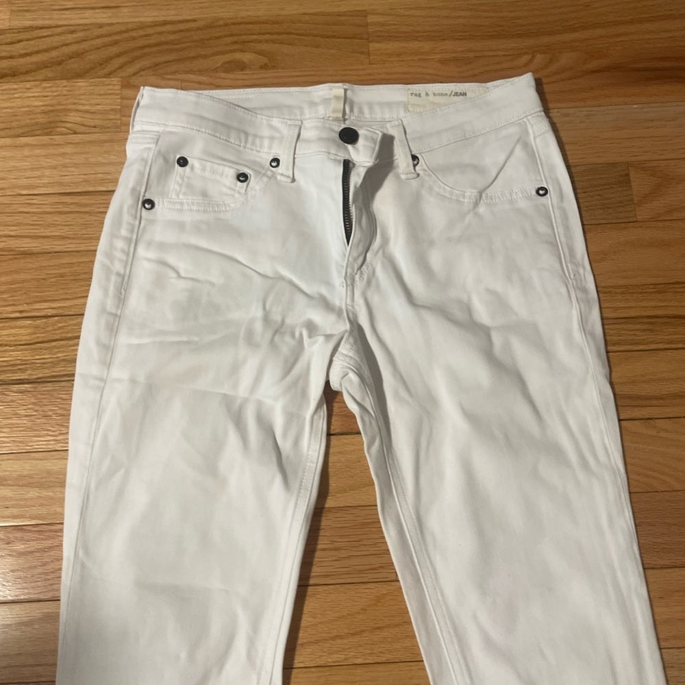 Rag & Bone White Jeans Size 28