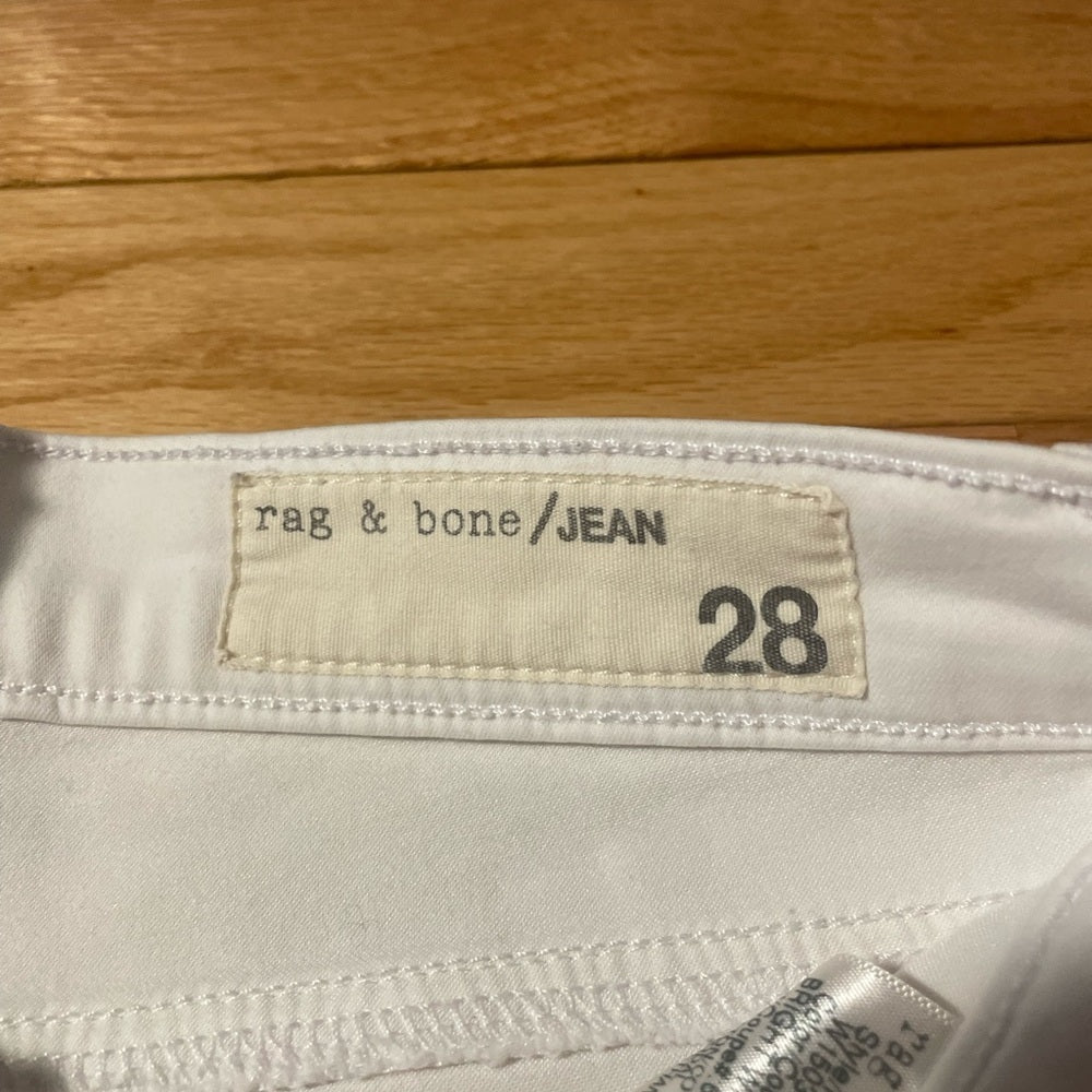 Rag & Bone White Jeans Size 28