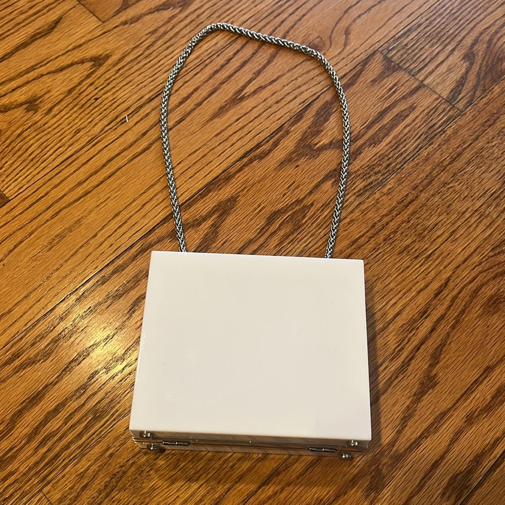 Tory Burch Woman’s White Acrylic Hand Bag