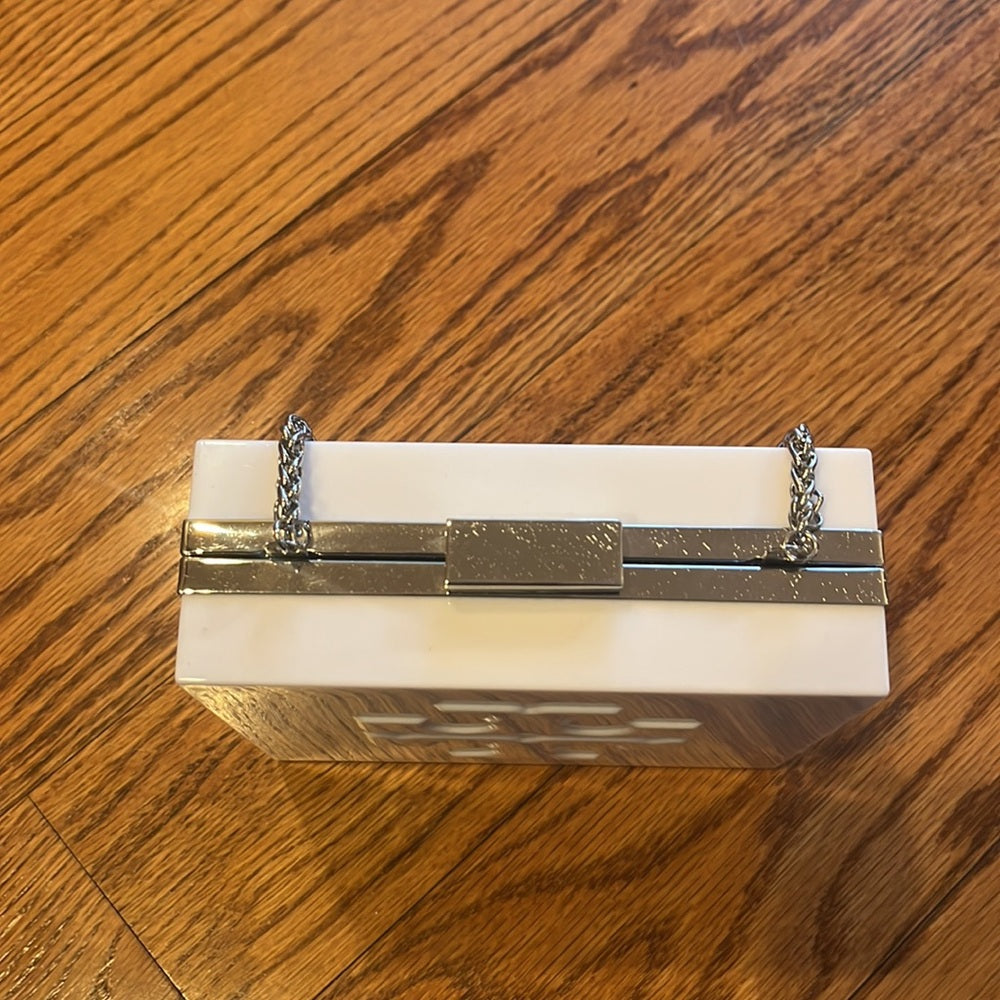 Tory Burch Woman’s White Acrylic Hand Bag