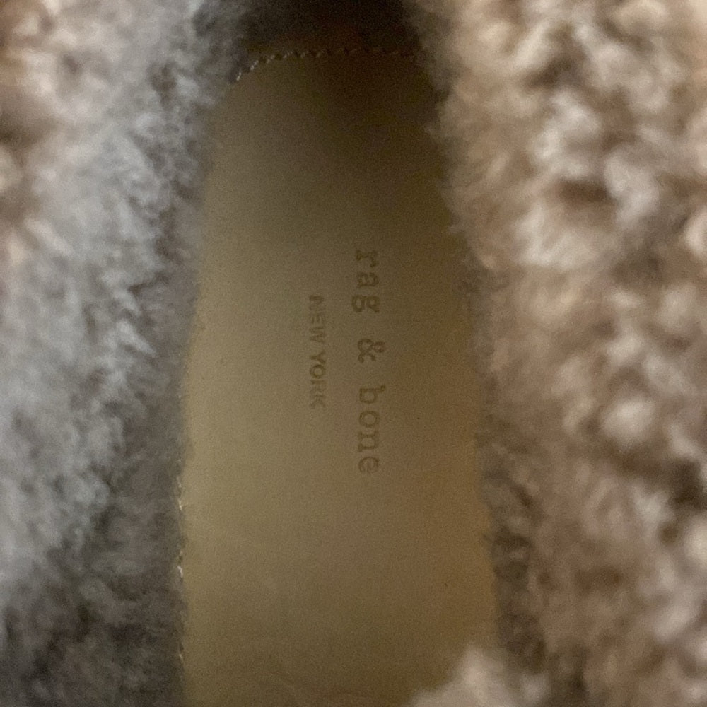 Rag & Bone Women’s Black Suede Fur Lined Clogs Size 7