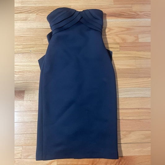 BADGLEY Mischka Navy Strapless Dress Size 0