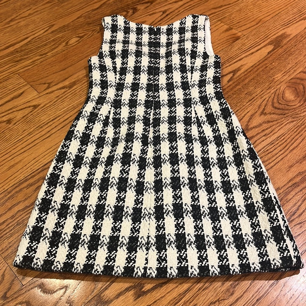 Maje Woman’s Black and White Square Neck Dress Size 36/4