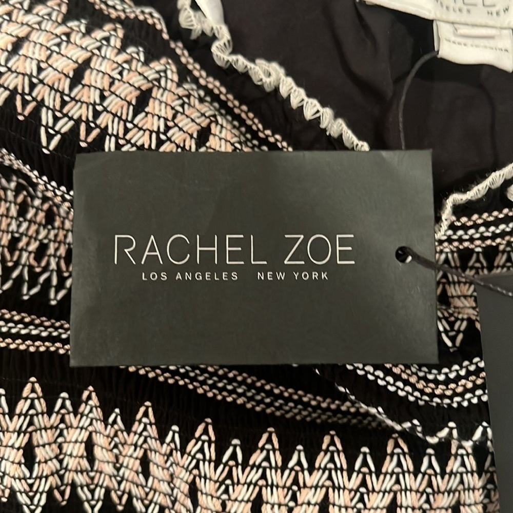 NWT RACHEL Zoe Woman’s Black Dress With Design Size Large