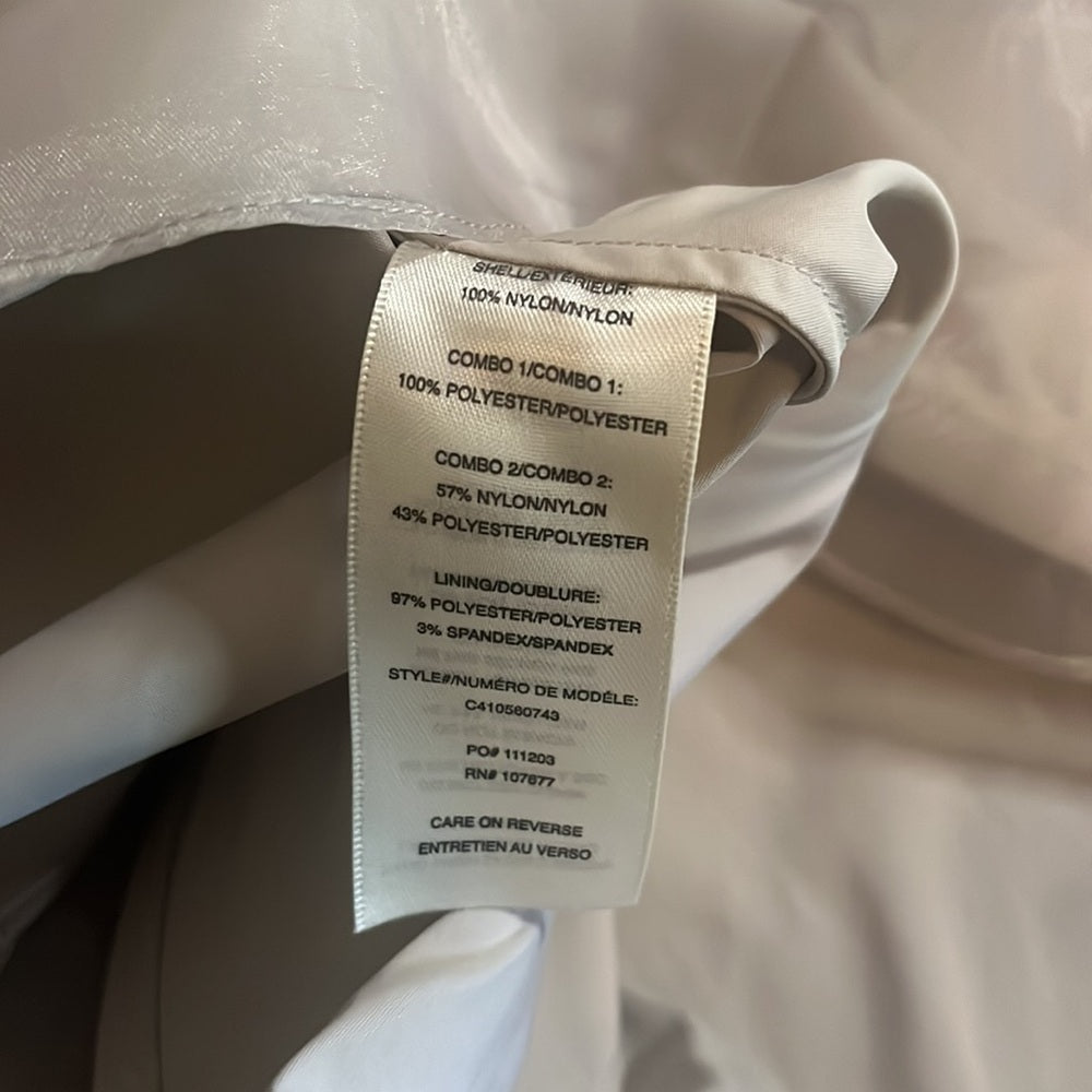 NWT Alice + Olivia Woman’s Natalia Open-Back Lace A-Line Taupe Lace Dress Size 0